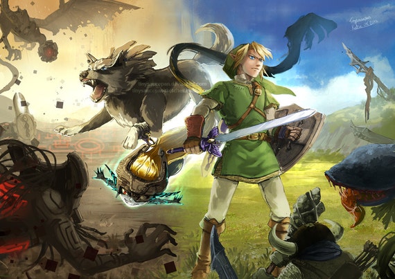 Legend Of Zelda Twilight Princess Fine Art Prints Etsy Legend Of Zelda Twilight Princess Fine Art Prints Etsy