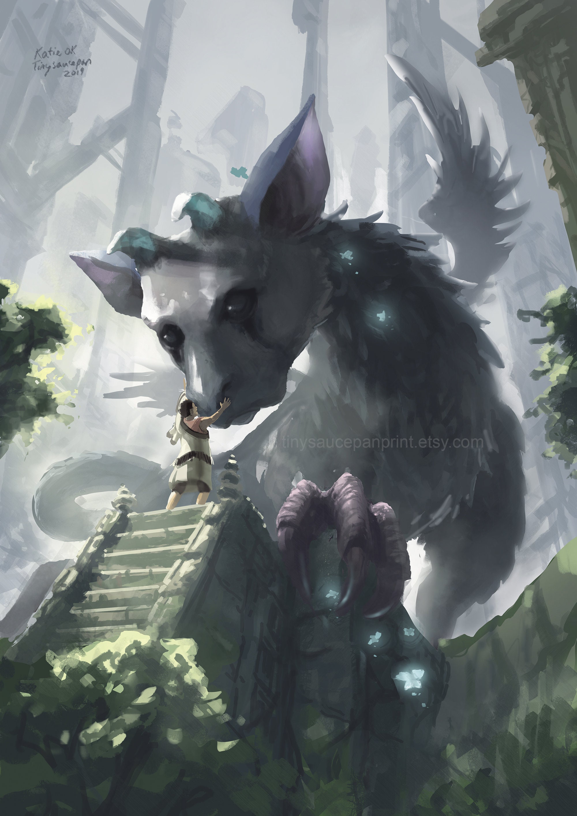 The Last Guardian. TRICO!!!  Mythical creatures, Fantasy creatures, Shadow  of the colossus