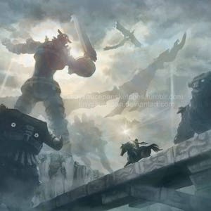 Shadow of the Colossus Fine Art Print Etsy