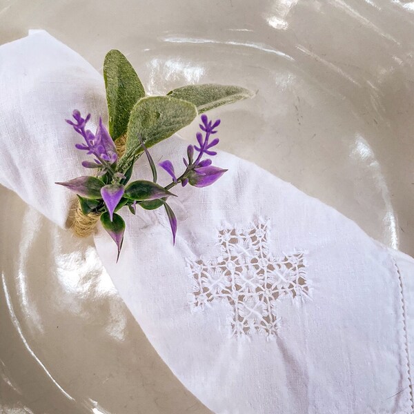 Spring Napkin Rings Etsy