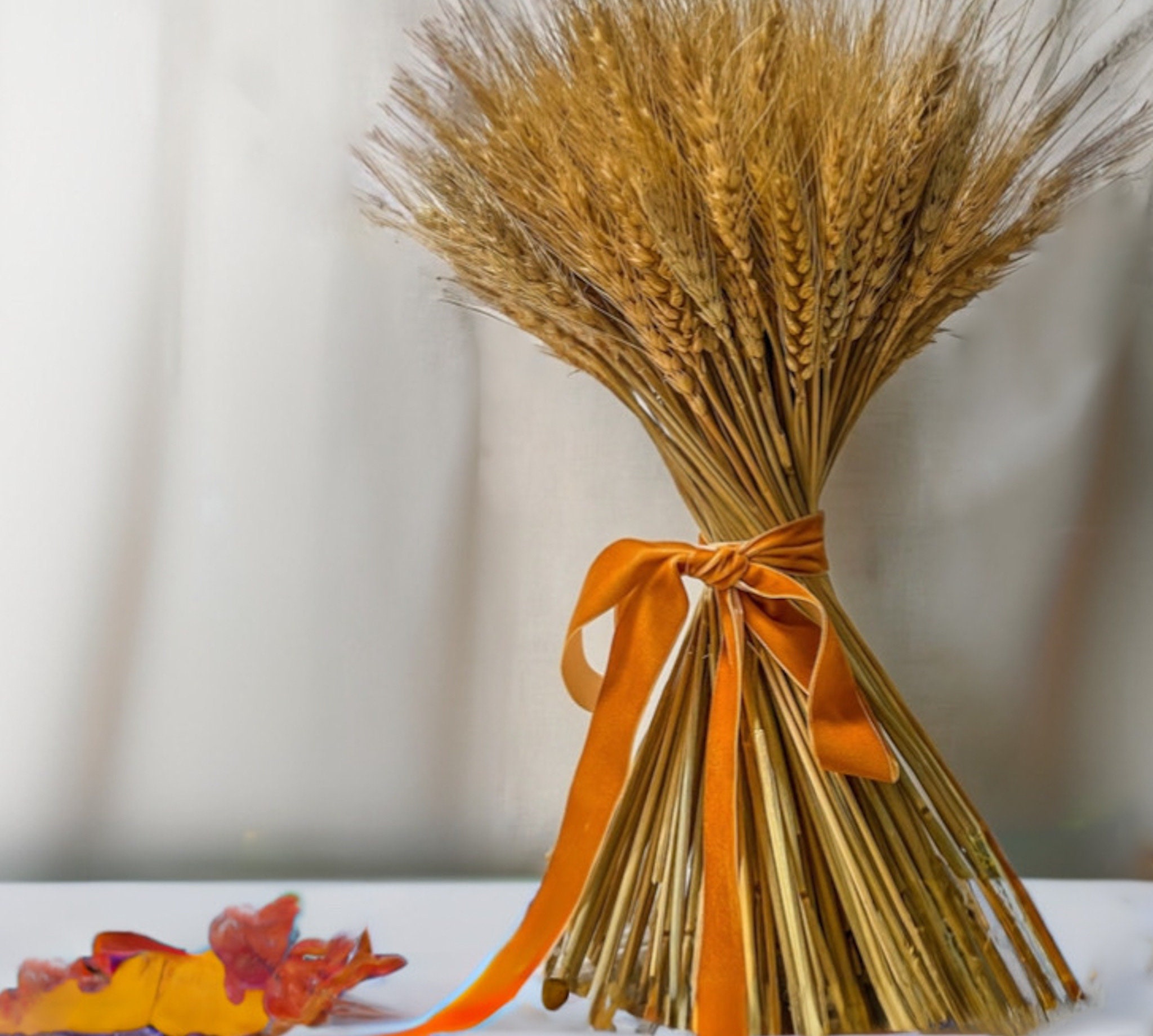 Natural Dried Wheat Stalks, 100 Stems Wheat Sheaves Arrangements Home