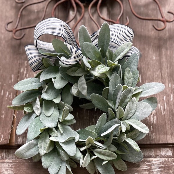 Lambs Ear Wreath Etsy