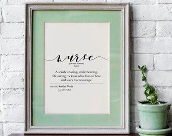Personalized Nurse Gifts, Nurse Appreciation gift, Thank you Nurse, Nurses week, Health Care Warrior Gift, Nurse retirement, Gift For Nurses
