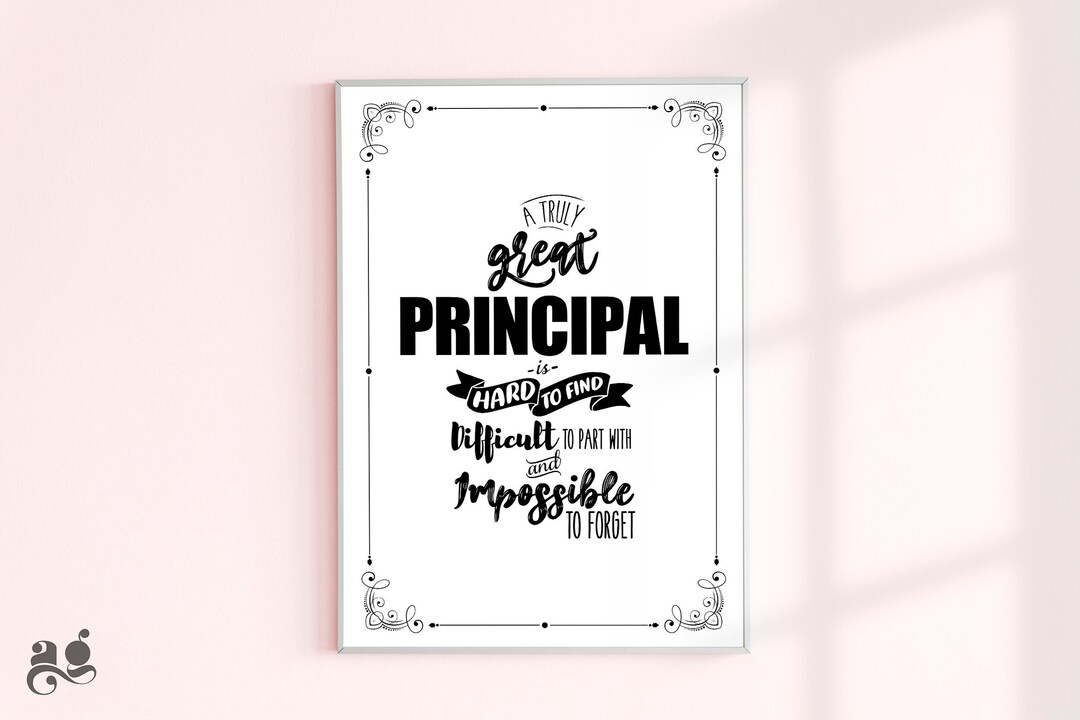 Principal Gifts, Printable Principal Appreciation, Truly Great ...
