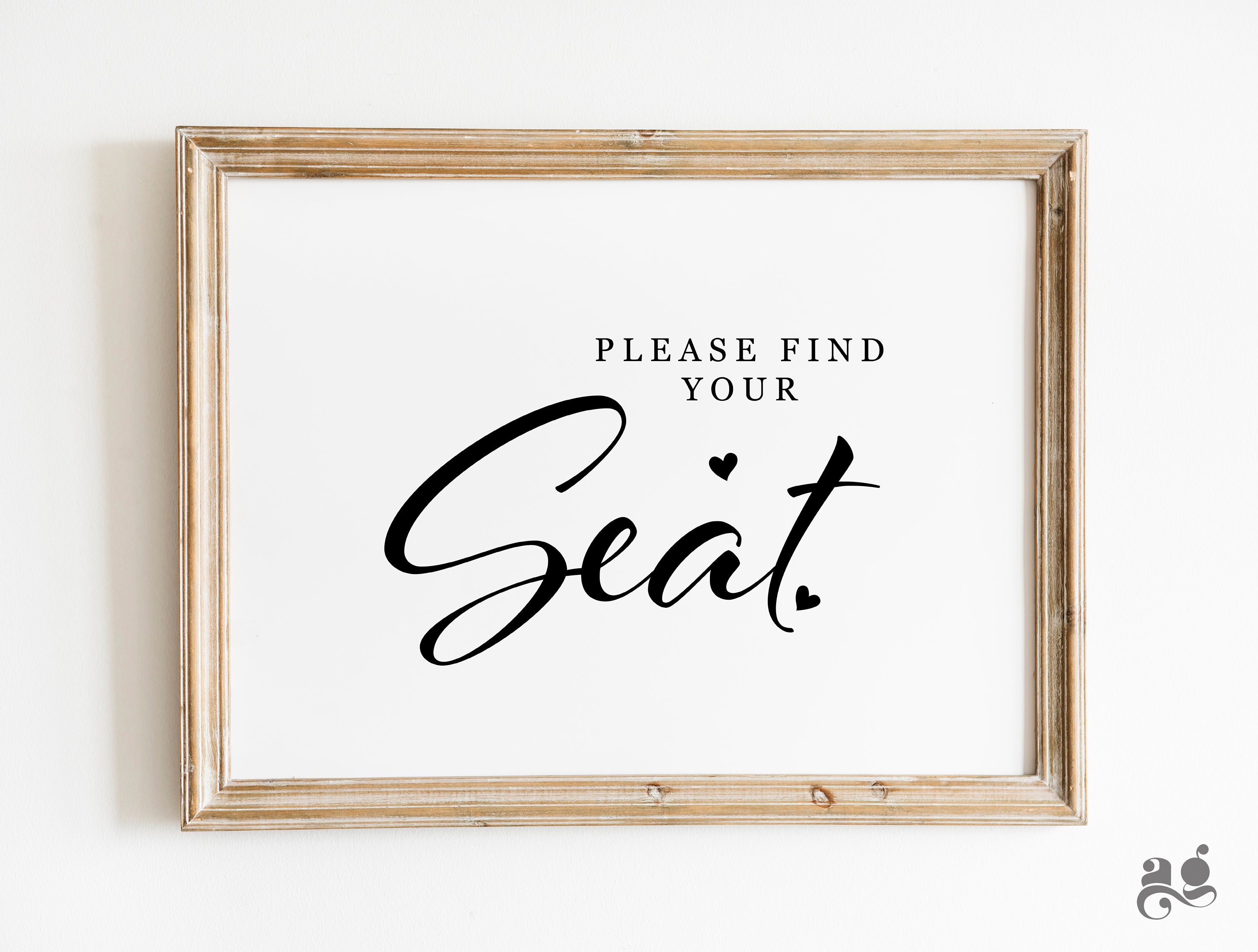 Find Your Seat Sign Printable Wedding Ceremony Sign Wedding - Etsy UK