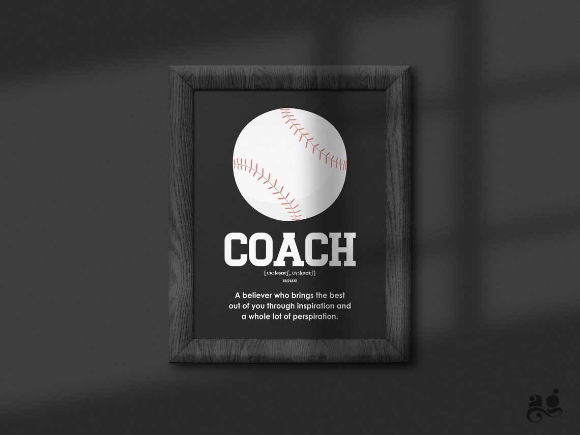 Baseball Coach Gift Printable Coach Appreciation Gifts Best - Etsy