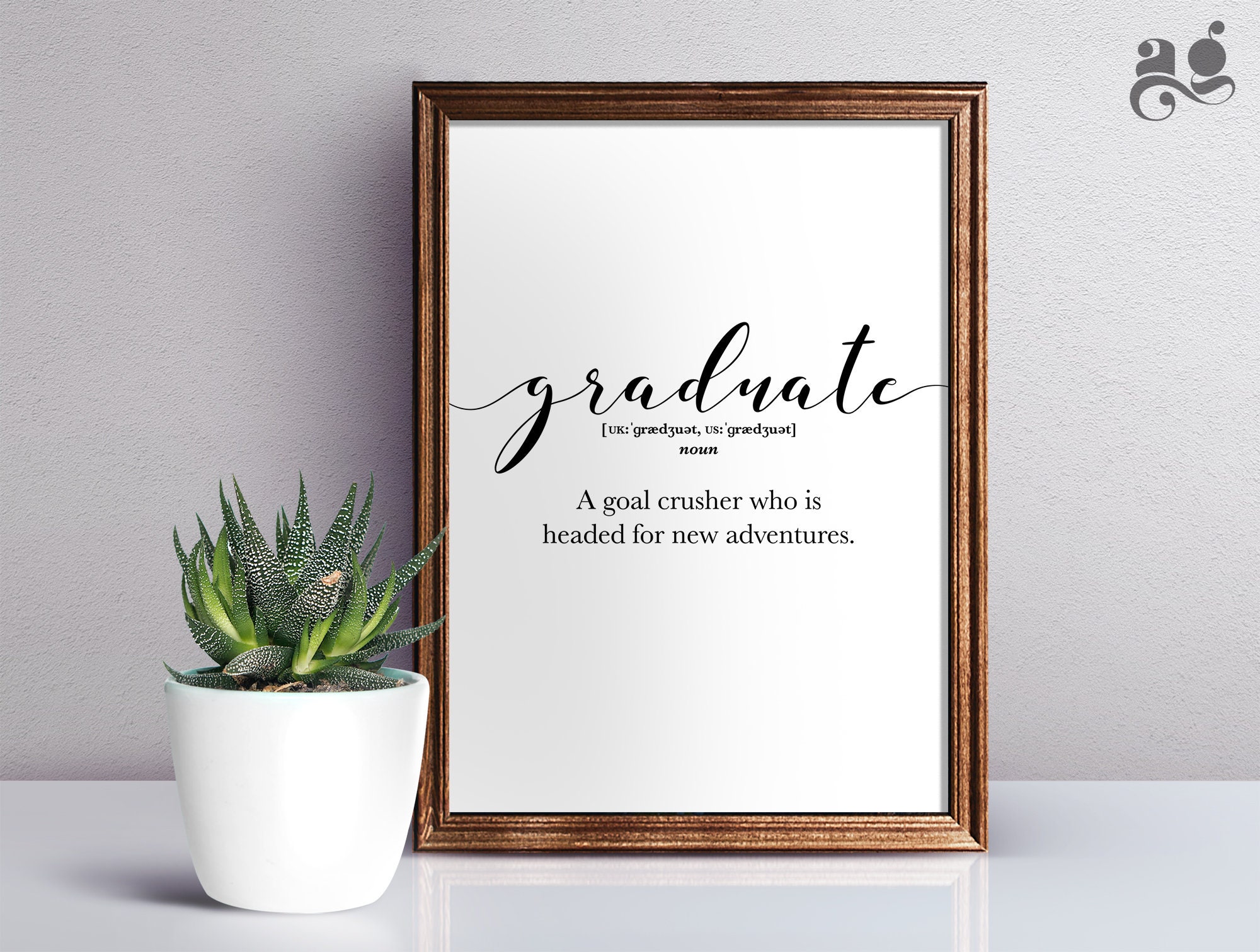 Graduate Definition Printable Dorm Room Decor College - Etsy