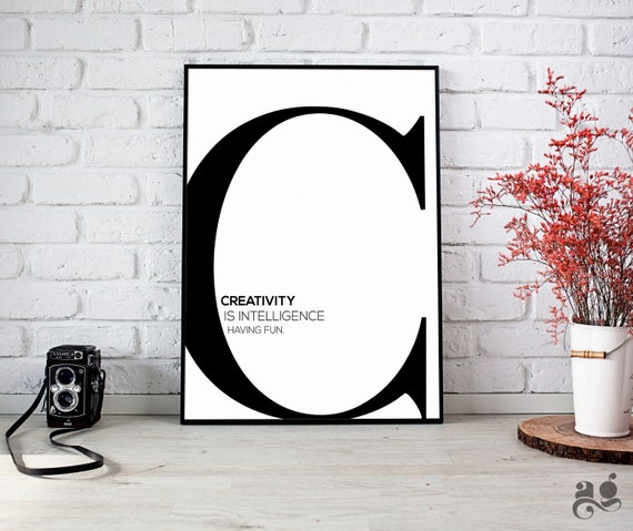 Monogram C Printable Wall Art First Name Initial Letter C Etsy