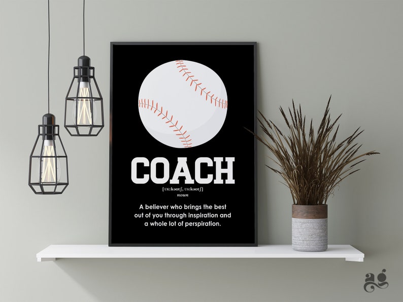 Baseball Coach Gift, Printable Coach Appreciation Gifts, Best Coach