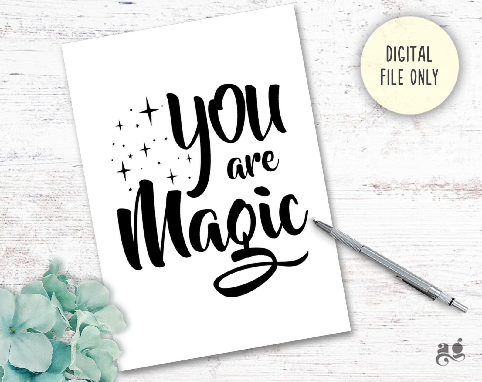 You Are Magic Printable Nursery Wall Art Playroom Sign | Etsy