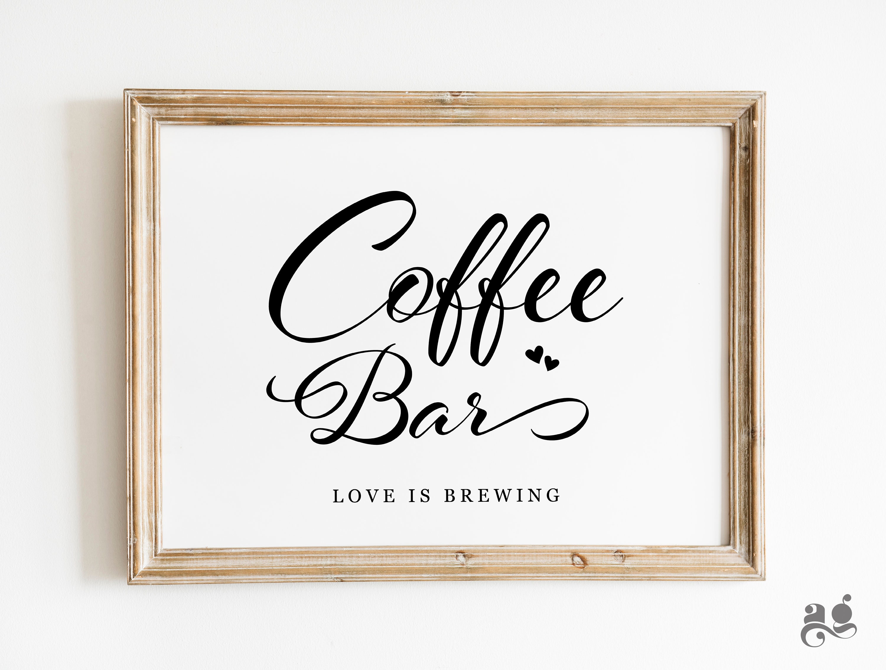 Coffee Bar Sign Printable Wedding Signs Coffee Bar Party Etsy