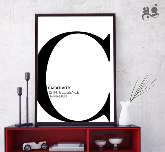 Monogram C Printable Wall Art First Name Initial Letter C Etsy