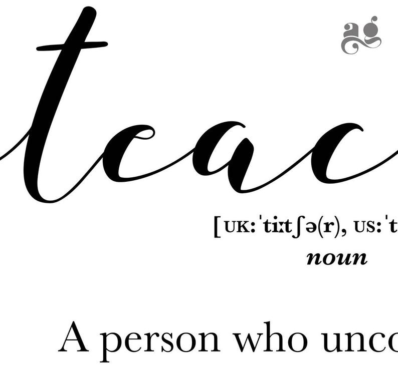 Teacher appreciation gifts Best Teacher Mentor Teacher definition print classroom posters Teacher printable wall art Back to school