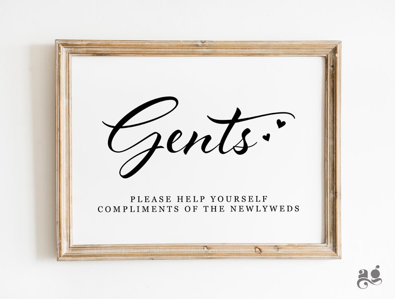 Gents Please Help Yourself Printable Wedding Bathroom Signs - Etsy