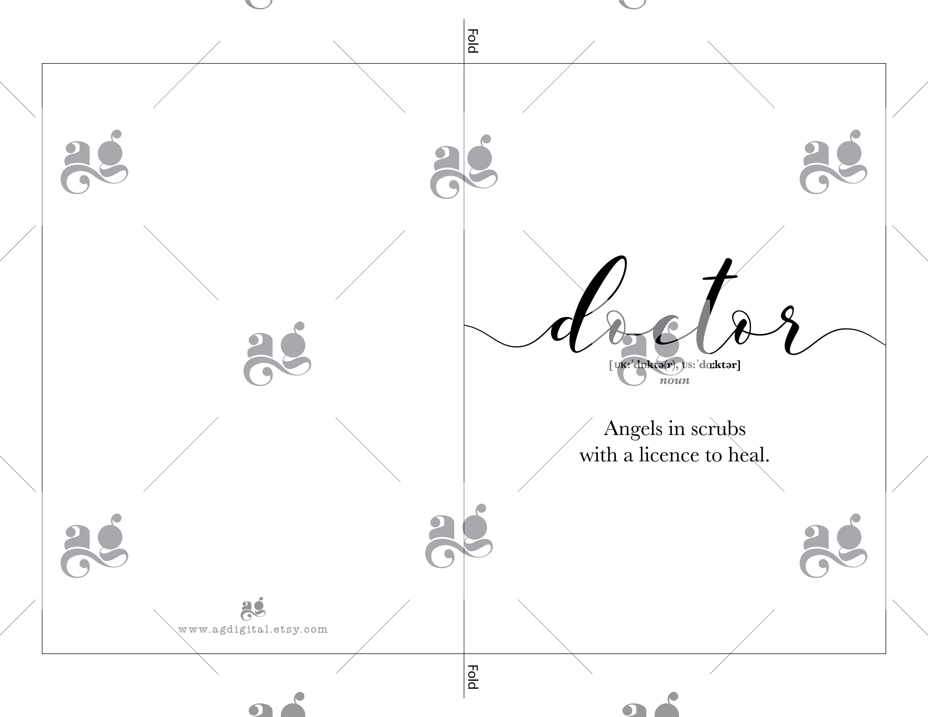 Thank You Cards for Doctor Printable Funny Doctor Gifts - Etsy