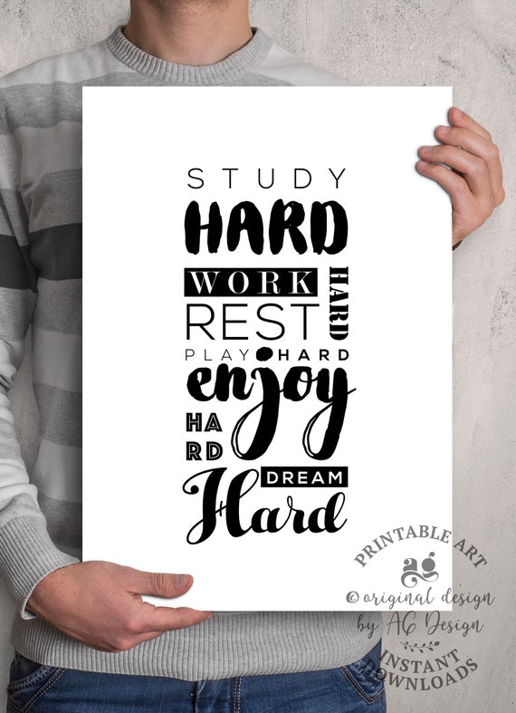 Study Hard Play Harder - Video Games Art Board Print for Sale by drakouv