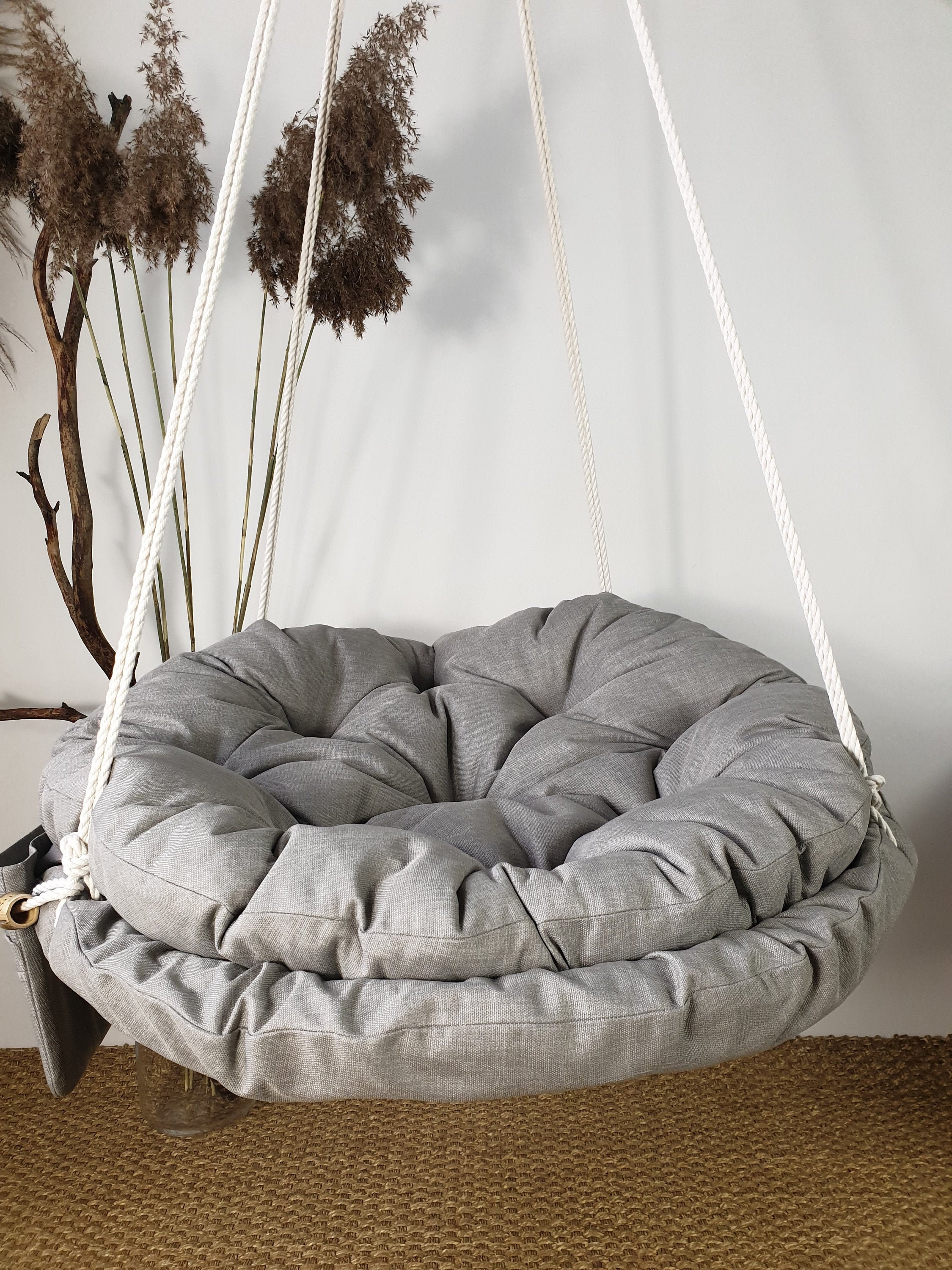 KYBO silla colgante silla de hamaca redonda colgante asiento Etsy