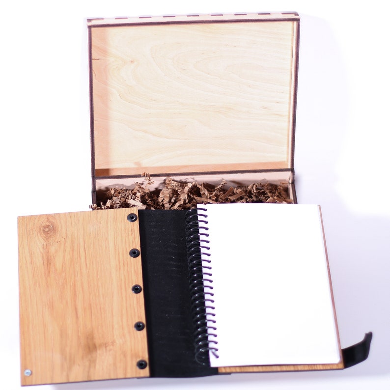 Wooden planner Add custom Corporate Logo Leather Journal Blank Notebook Wooden Notepad Motivational notepad or dairy Sketchbook