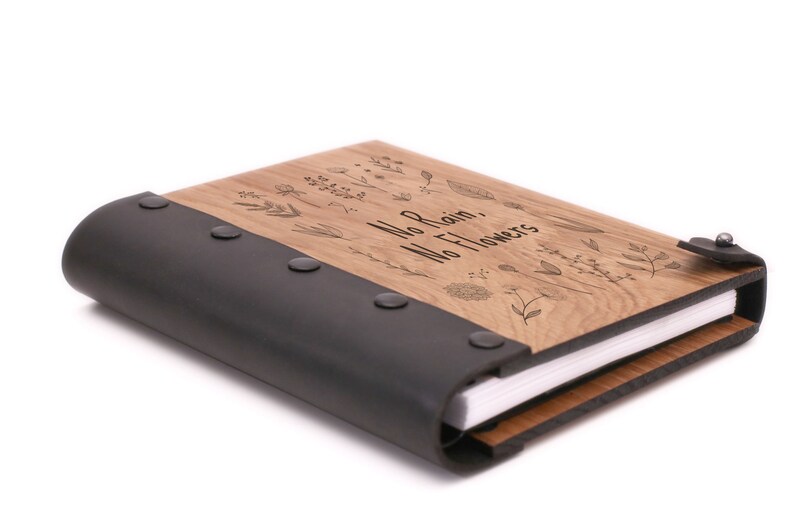 Wooden planner Add custom Corporate Logo Leather Journal Blank Notebook Wooden Notepad Motivational notepad or dairy Sketchbook