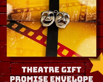 Ticket envelope for concert | cinema | theatre/performance | show. Promise gifts. Vouchers. Unique E ticket holder. Presentation envelope.