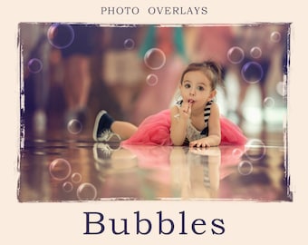 Bubbles Photoshop Overlays, Photo editing, Realistic Soap Bubble Photo Effect, Instant Download, Photoshop Overlay, Photography Overlay