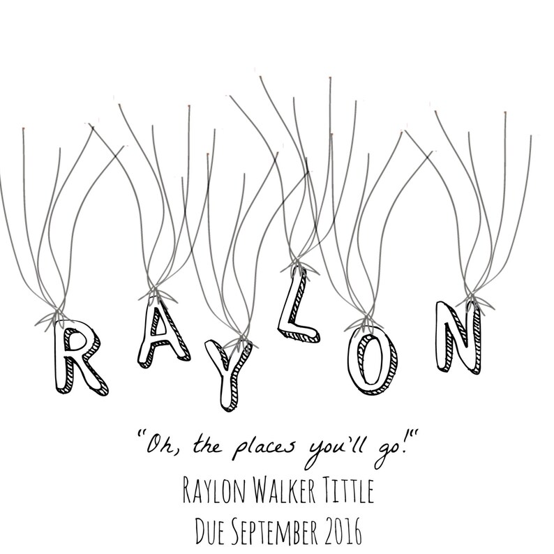 Custom Baby Shower Fingerprint Guestbook Perfect Alternative Etsy