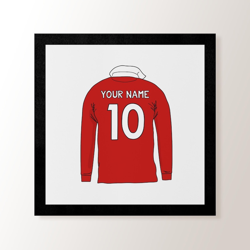 Personalised Rugby Shirt Wales Custom Gift Print Etsy