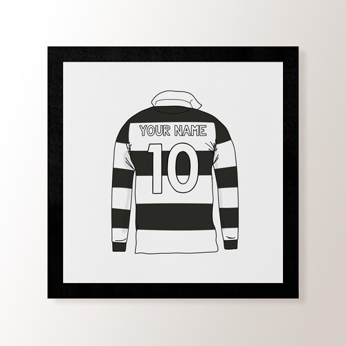 Personalised Rugby Shirt Print Etsy