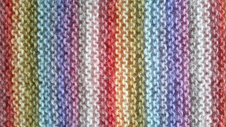 Couverture bébé multicolore laine alpaga image 4