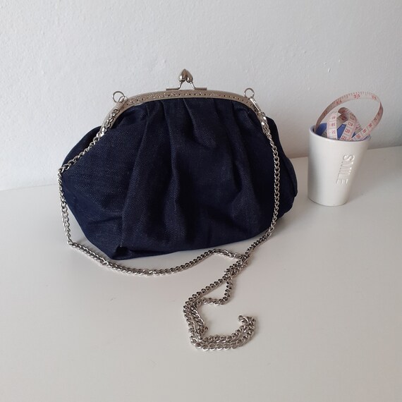 Bolso click clack en denim de algodón - Etsy España