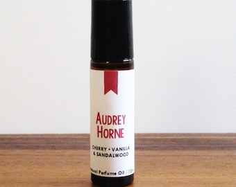 AUDREY HORNE / Cherry Vanilla & Sandalwood / Tv Inspired / Twin Peaks Collection / Roll-On Perfume Oil