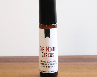 THE NIGHT CIRCUS / Salted Caramel Popcorn Vanilla Rum & Sugar / Book Inspired / The Night Circus / Roll-On Perfume Oil