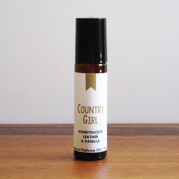 COUNTRY GIRL / Honeysuckle Leather & Vanilla / Book Inspired / Genre Collection / Roll-On Perfume Oil