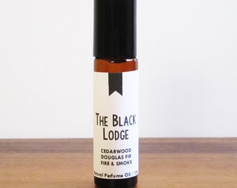 THE BLACK LODGE / Cedarwood Douglas Fir Fire & Smoke / Tv Inspired / Twin Peaks Collection / Roll-On Perfume Oil