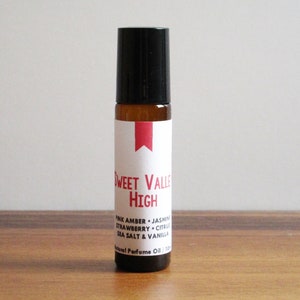 SWEET VALLEY HIGH / Pink Amber Jasmine Strawberry Citrus Sea Salt & Vanilla / Book Inspired / Young Adult Collection / Roll-On Perfume Oil