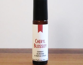 CHERYL BLOSSOM / Cherry Almond & Maple Syrup / Book Inspired / TV Inspired / Riverdale / Roll-On Perfume Oil