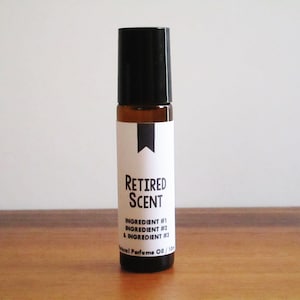 RETIRED SCENT / Choose a Scent That Has Been Permanently Retired from the Shop / Bookstore Library Bookworm / Roll-On Perfume Oil