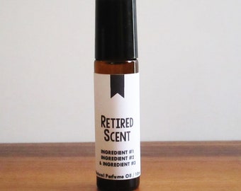 RETIRED SCENT / Choose a Scent That Has Been Permanently Retired from the Shop / Bookstore Library Bookworm / Roll-On Perfume Oil