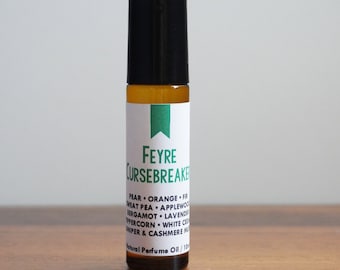 FEYRE CURSEBREAKER / Pear Orange Fir Applewood Bergamot Lavender Peppercorn Cedar Juniper Amber Cashmere Musk / ACOTAR / Roll-On Perfume Oil