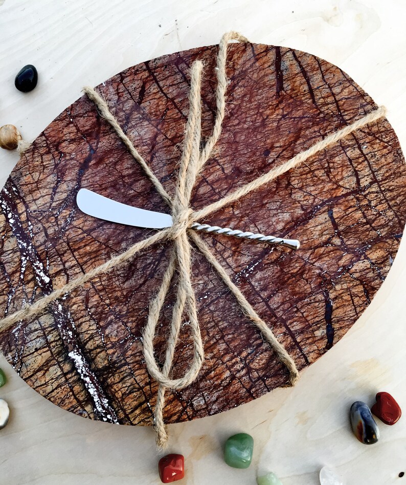 Striking Granite Cutting Board With Initialed Knife Cheese Etsy
