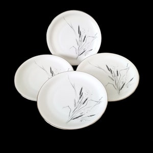 Vintage Salad Plates with Ceres Wheat Sheaf Pattern by Rosenthal - Lot of 4 - 1950s