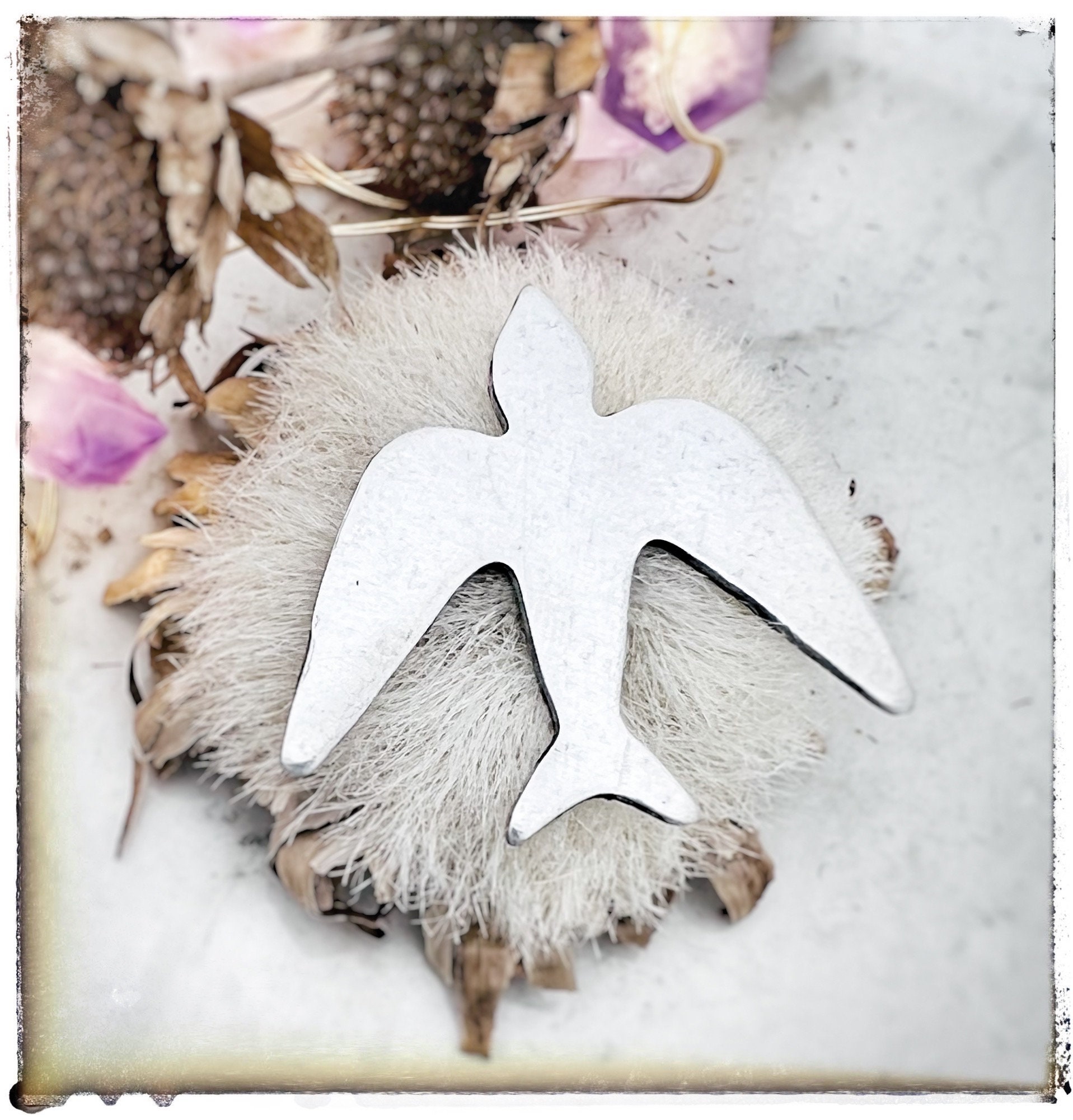 Raw aluminum soaring bird blanks-jewelry making-supplies-animal shapes-handstamping- metal blanks-charms-birds