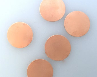 raw Copper Circle Blanks-Geometric Shapes-Jewelry Making-Hand Stamping-Metal Blanks-Stamped Jewelry-Components-Enamels-Enameling