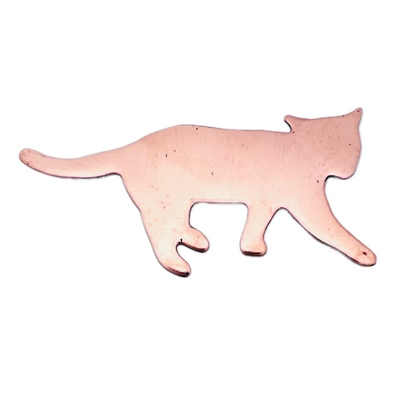 Raw Copper Large Cat blanks- animal shapes-jewelry Making-metal blanks-charms-components-cat charms-cats-hand stamped-enameling