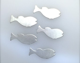 Raw Aluminum Fish Blanks-Animal Shapes-Components-Charms-Pisces-Blanks-Hand Stamped-Jewelry Making