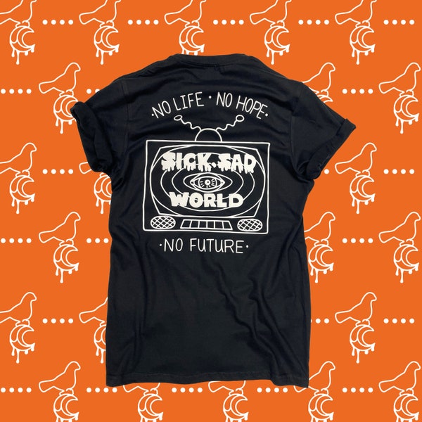 Camiseta Sick Sad World, regalo de fan de Daria, camiseta de dibujos animados de los años 90, programa de MTV Merch, moda de cultura Pop, camiseta de Nickelodeon Daria, Show Fan Art