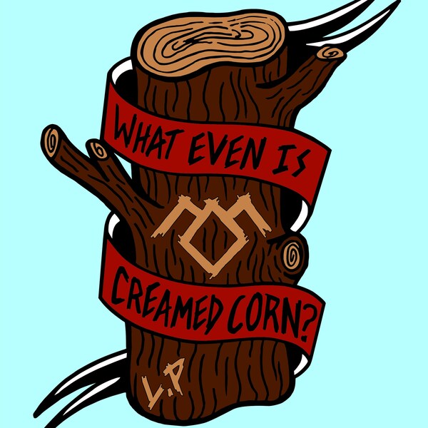 Log lady 'What even is creamed corn?' twin peaks A4 print