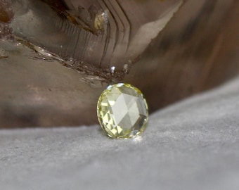 NATURAL Rose Cut Yellow DIAMOND Round Shape 0.71 Carats GEMSTONE For Pendant Ring