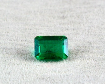 Top Natural EMERALD OCTAGON CUT 3.85 Carats 11X8mm Precious Gemstone Ring Pendant