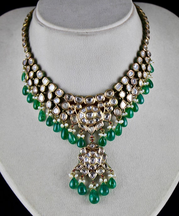 Jadau kundan on sale meena jewellery